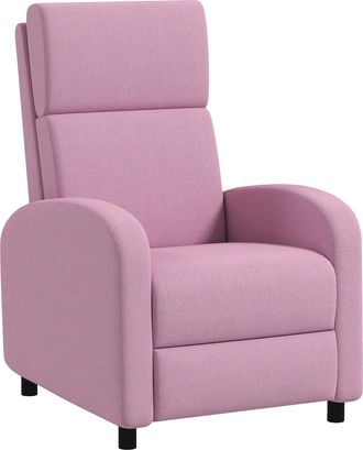 OEM Sill&oacute;n Relax Reclinable Hasta 160&deg; Sof&aacute; Reclinable Moderno Con Reposapi&eacute;s Soporta Hasta 120 Kg 64x86x102 Cm Rosa