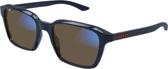 Gucci Gg 2078S Zonnebrillen - unisex - Zonnebrillen - Blauw - 52 MM - Accessoires