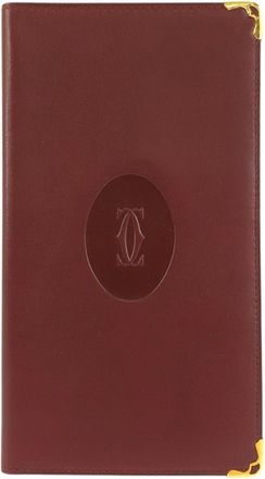 Cartier Bordeaux Leather Long Bill Wallet (Bi-Fold) (Pre-Owned)