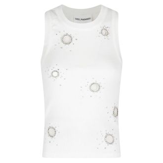 Des_Phemmes Sleeveless Tops, female, White, Size: 2XS Classic Tank Top