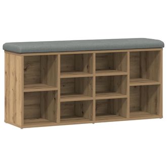 vidaXL Vidaxl - Panca Porta Scarpe Rovere Artigianale 102x32x50 Cm Truciolato