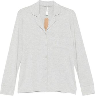 SKIMS Set Pigiama a Maniche Lunghe con Bottoni - - Nightwear & Lounge - Donna - Grigio - M