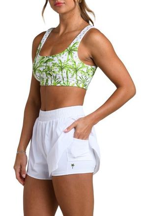 La Blanca Club Palm Sports Bra in Lime at Nordstrom, Size X-Small