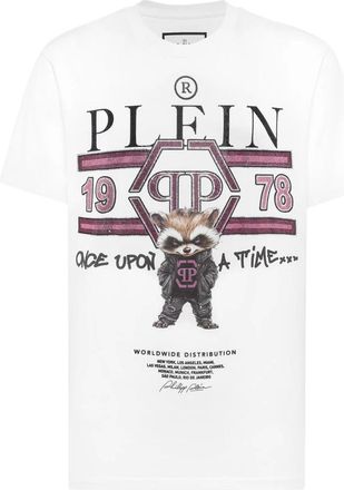 Philipp Plein Heren, Tops, Wit, Maat: XL Katoen