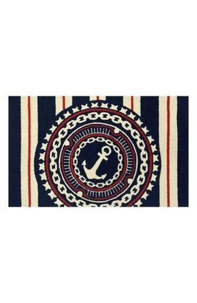 R16 Home Nautical Anchor Accent Pillow in Blue Red White at Nordstrom Rack, Size 24X36