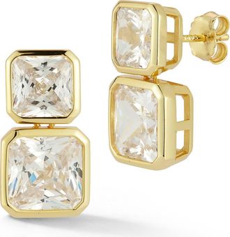 Glaze Jewelry Cubic Zirconia Drop Earrings in Gold at Nordstrom Rack