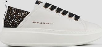 Alexander Smith Wembley Woman in white leather and studded black heel