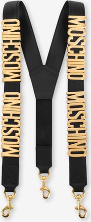 Moschino Bretelle in vitello - Nero