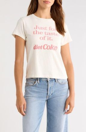 Re/Done Classic Diet Coke Graphic T-Shirt in Vintage White at Nordstrom, Size X-Small