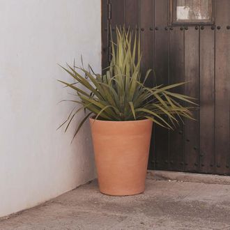 OEM Gerbera 50 R&uacute;stica Macetero Redondo De Interior Y Exterior Para Plantas Y Flores Muy Resistente Al Paso Del Tiempo. Hecho De Polietileno En Espa&ntilde;a - T