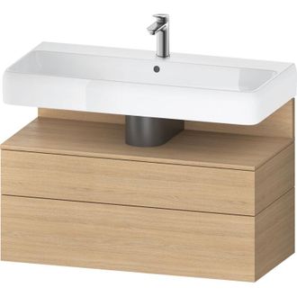 Duravit Duravit - Qatego Mueble Bajo Lavabo, 1 Extra&iacute;ble Y 1 Caj&oacute;n