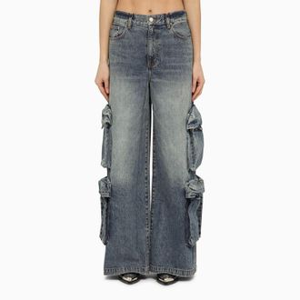 Amiri Jeans baggy cargo in denim blue