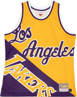 Mitchell & Ness x NBA Canotta Los Angeles Lakers Big Face 5.0 - Giallo