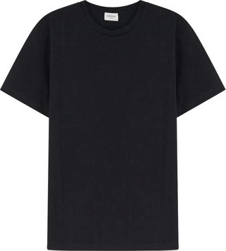 Saint Laurent T-Shirts, male, Black, Size: M Certified Cotton T-Shirt