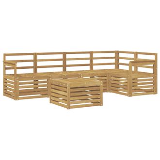 vidaXL Conjunto De Sof&aacute;s De Exterior 6 Pcs Blanco 59 X 59 X 37 Cm Vidaxl