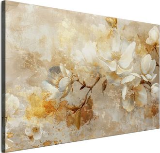 OEM Cuadro Sobre Lienzo Italiano De 90 X 60 Cm - Estilo Moderno - Flores Cuadro Sobre Lienzo Italiano De 120 X 80 Cm - Estilo Moderno - Flores