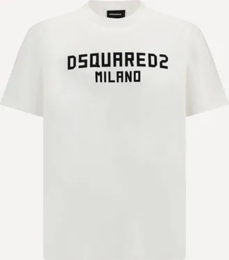 Dsquared2 T-shirt with Dsquared2 Milano logo printed Male XL