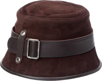 Tod's TodS Suede & Leather Bucket Hat