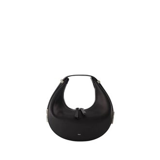 Osoi Handbags, female, Black, ONE SIZE, Mini Crescent Moon Handbag - Black Leather