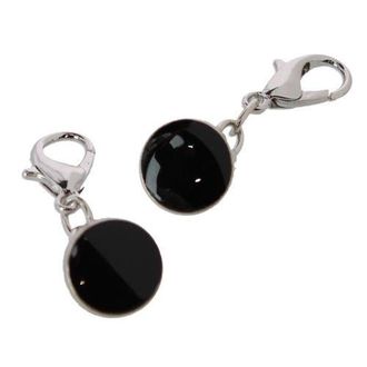 Trafalgar Store Sutton Collar and Cuff Extenders in Black Button With Silver Chain at Nordstrom