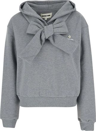 Shushu/Tong Tie Front Bow Hoodie - Dames - Hoodies - Grijs - XS - Katoen - Hoodies & sweatvesten