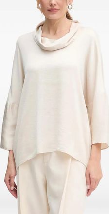 Joseph Ribkoff Blusa con scollo drappeggiato - Toni neutri