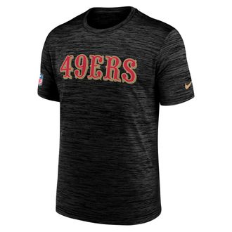 Nike San Francisco 49ers Rivalries Collection Sideline Velocity Nike Mens Dri-FIT NFL T-Shirt in Black | 02ER00A9B-0M2