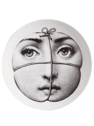 Fornasetti Piatto da parete Tema E Variazioni (26cm) - Bianco