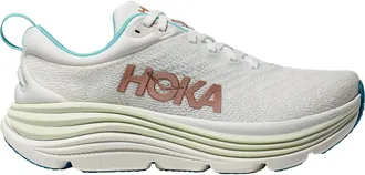 Hoka One One Womens Gaviota 5 Road-Running Shoes White 7.5