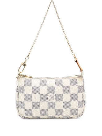 Louis Vuitton 2007 Damier Azur Mini Pochette Accessoires handbag - White