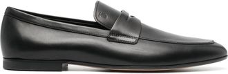 Tod's slip-on leather loafers - men - Calf Leather/Calf Leather/Calf Leather - 10.5 - Black