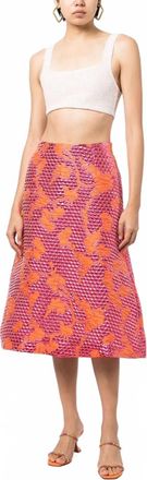 Baum Und Pferdgarten Shari Midi Skirt In Pink Bubble