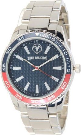 True Religion Logo Bracelet Watch, 43mm in Silver at Nordstrom Rack