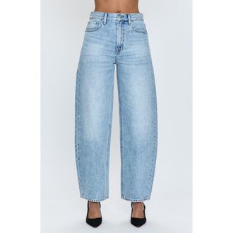 Pistola Denim Wes High Waist Barrel Jeans in Glitz at Nordstrom Rack, Size 31