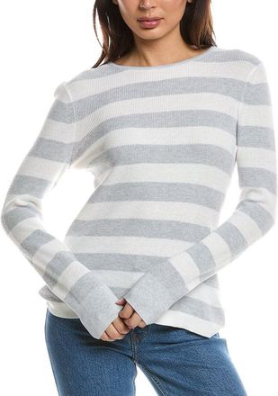 Fort&eacute; Cashmere Thermal Crewneck Cashmere-Blend Sweater