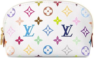 Louis Vuitton x Takashi Murakami Monogram meerkleurige canvas waszak - Wit