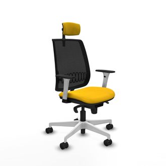 Piqueras y Crespo Silla De Oficina Piqueras Y Crespo Alares Blanco Estable Sin Ruedas