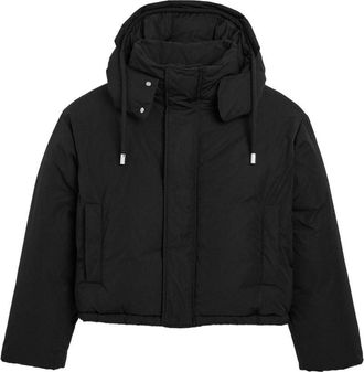 Ami Cropped Puffer Jacket with Detachable Hood