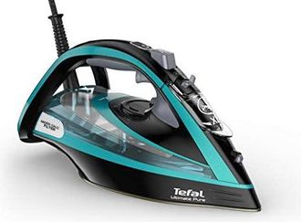 T-fal Ultimate Pure Fv9844 Plancha Vapor-seco Suela Durilium Autoclean 3200 W Negro, Azul - Tefal