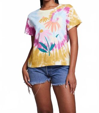 Chaser Daisy Bunch Tee In Tie Dye