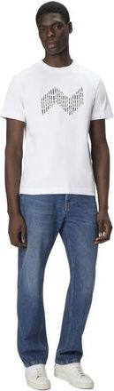 Missoni Short Sleeve T-shirt With Geometric Zigzag Insert And Logo in Multicoloured at Nordstrom, Size Xxx-Large