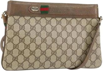Gucci Pre-owned Vintage Cross Body Bag - Dames - Vintage Schoudertas - Beige - ONE Size - Vintage