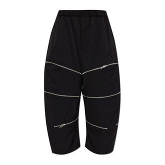 Comme Des Gar&ccedil;ons Cropped Trousers, unisex, Black, Size: M Wide-leg Trousers