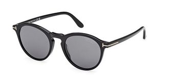 Tom Ford Aurele Smoke Polarized Round Mens Sunglasses FT0904 01D 50
