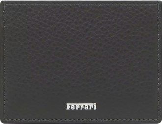Ferrari Garnet Leather Card Holder