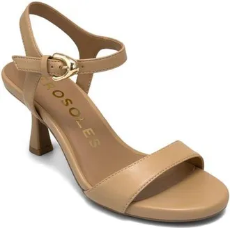 Aerosoles Divia Ankle Strap Sandal in Beige Bisque Fx Nappa at Nordstrom, Size 8.5
