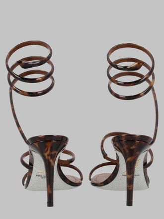 Rene Caovilla Heeled Sandal - Brown