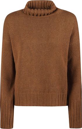 Aragona Ribbed Knit Cashmere Turtleneck Sweater