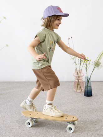 L&auml;ssig Kinder Shirt Little Gang L&Auml;SSIG, Bio-Baumwolle khaki