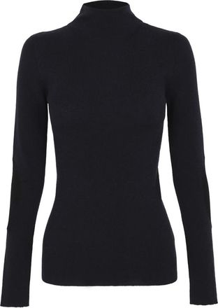 Cortana Cano- donkerblauwe coltrui van gebreid materiaal - Dames - Coltruien - Blauw - L - Wol - Truien & Vesten